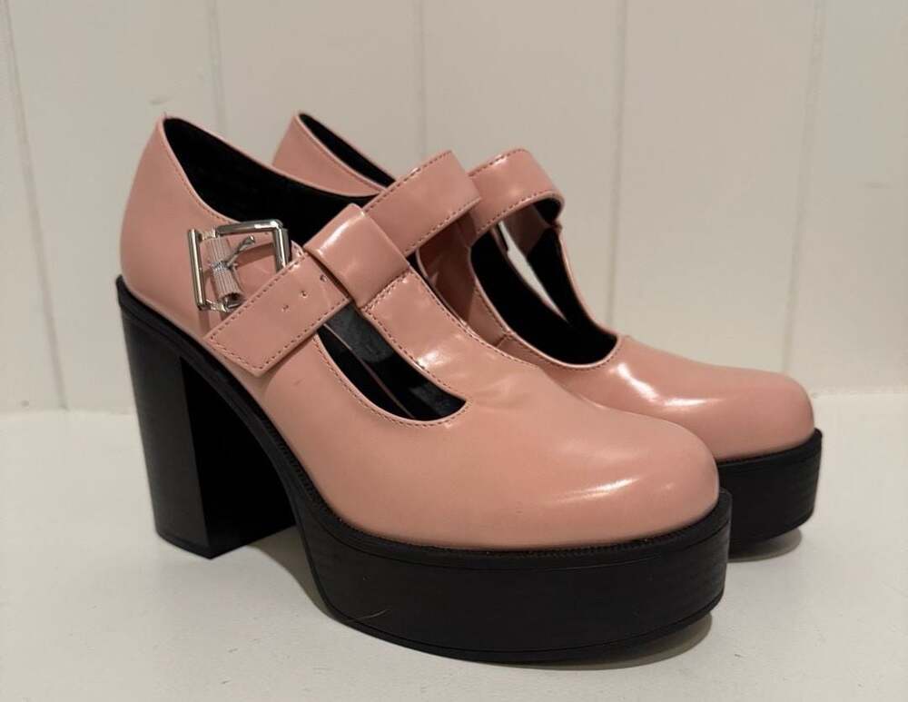 Madden Girl Roony T-Strap Platform Heels